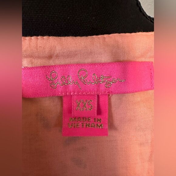 Lilly Pulitzer Palm Tree Eyelet Top Peach Size XXS - Picture 12 of 13